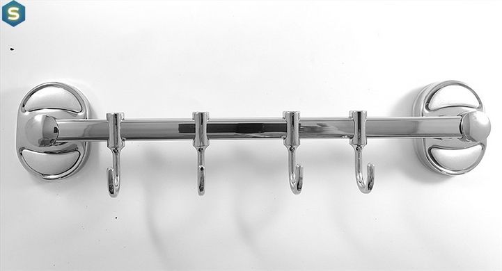 Вішалка 4 рухомі гачки Frap F1915-4 1/80, Хром