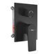 Душевая система Rea Moby black + BOX скрытого монтажа REA-P2402, Черный матовый