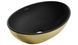 Умывальник Mexen Elza brushed gold black matt накладной MEX-21014027, Золотой