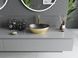 Умывальник Mexen Elza brushed gold black matt накладной MEX-21014027, Золотой