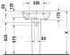 Умывальник Duravit DuraStyle 55x44 2319550000, Белый