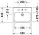 Умывальник Duravit DuraStyle 55x44 2319550000, Белый
