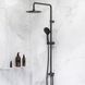 Душова система ShowerSpot без змішувача Am.Pm Gem black F0790022, Черный матовый