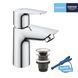 Змішувач для раковини Grohe QuickFix Start Edge S-Size 23898001 з донним клапаном, Хром