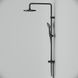Душова система ShowerSpot без змішувача Am.Pm Gem black F0790022, Черный матовый