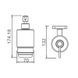 Дозатор жидкого мыла Devit Laguna Soap dispenser + holder 6730110, Хром