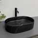 Умывальник VBI Verona 50 black marmo matt накладной VBI-011328, Черный матовый