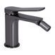 Смеситель для биде Qtap Slavonice QTSLA255GMB45923 Gunmetal Black PVD, Шлифованный черный хром