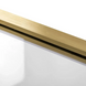 Душевая стенка Rea Aero 100 brushed gold REA-K4701, прозрачный, золотой