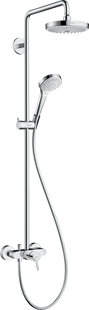 Душова система Hansgrohe Croma Select S 180 2jet Showerpipe хром/білий 27255400