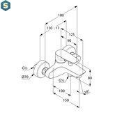 Смеситель для ванны Kludi Pure&Solid 346810575, Хром