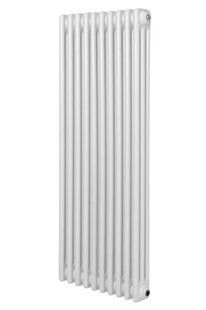 Вертикальный дизайнерский радиатор отопления Arttidesign Bari III 10/1200/470/50 белый матовый, Белый матовый