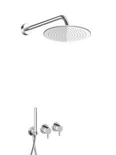 Душова система Kohlman Axel 30 chrome + BOX прихованого монтажу KPL-QW260A30, Хром