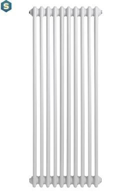 Вертикальный дизайнерский радиатор отопления Arttidesign Bari III 10/1200/470/50 белый матовый, Белый матовый