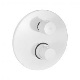 Термостат для душу на 3 споживача Paffoni Light white matt LIQ019BO, Белый матовый