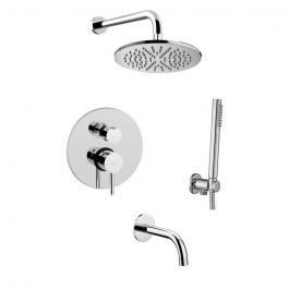 Душова система з виливом Paffoni Shower верхній душ &Oslash;225 мм chrome KITLIG019CR225, Хром