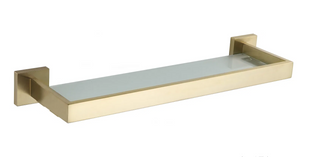 Полка стеклянная VBI Jupiter brushed gold VBI-040609BG, Золотой