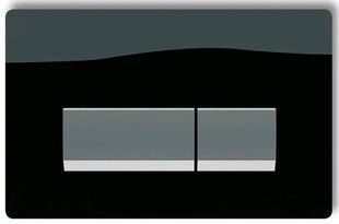 Клавиша смыва Koller Pool Integro Black Glass, Черный/золото