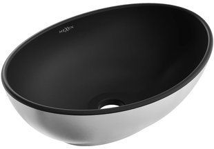 Умивальник Mexen Elza silver black matt накладний MEX-21014024, Хром