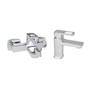 Набір змішувачів для ванни Lidz Wawel 001 + Wawel 006 Chrome, Хром