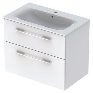 Тумба с умывальником Geberit Selnova Square 80 см 501.240.00.10.1 белая
