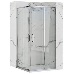 Душевая кабина Rea Punto 90x90 REA-K0867, Хром, Универсальная, прозрачный