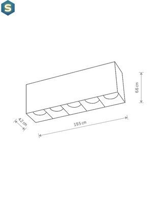 Точечный светильник Nowodvorski 10048 Midi Led 1x20w 3000K 1700Lm IP20 Wh