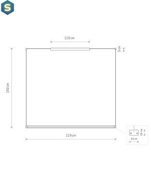 Підвісний світильник Nowodvorski 10523 CL H LED PRO 1x29W 3000K 3500Lm IP20 Wh
