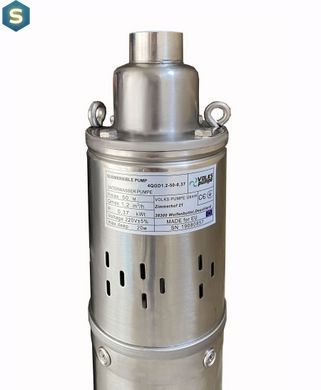 Насос скважинный шнековый Volks pumpe 4 QGD 1.2-50-0.37кВт +кабель 15м