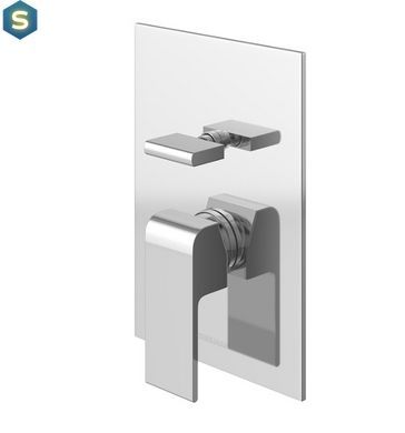 Душевая система Kohlman Saxo 40 chrome + BOX скрытого монтажа QW210SQ40, Хром