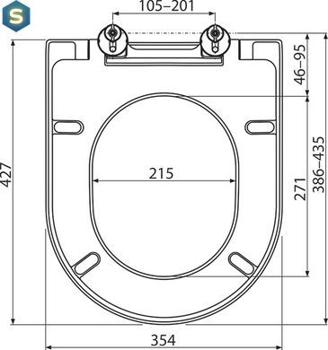 Сидение для унитаза Ravak Chrome X01549, Белый