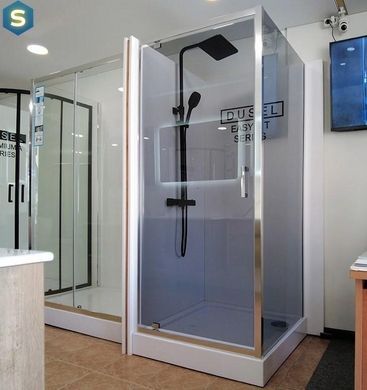 Душевая кабина Dusel A-516 100x100x190 тонированное 551612, Хром, тонированный, хром, 100x100