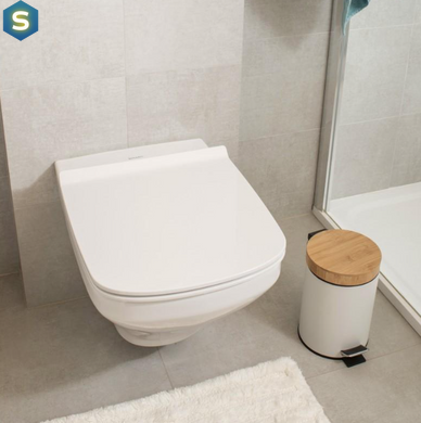Кошик для сміття Yoka Bin White Bamboo 3л. для ванної кімнати CH.BIN-WHT, Білий