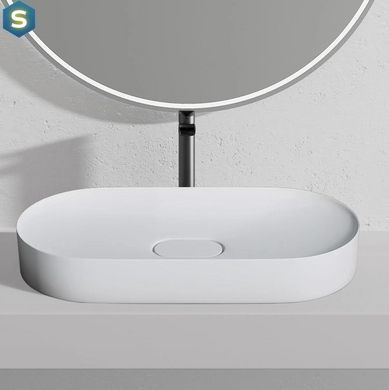 Умывальник Rea Iris 71 white matt накладной REA-U4305, Белый матовый