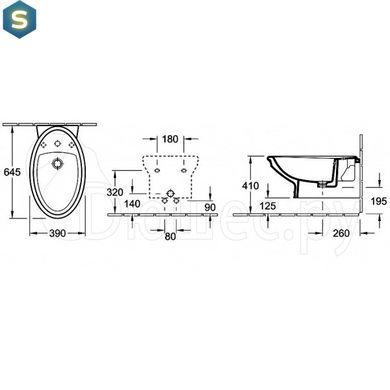 Биде подвесное Villeroy&Boch Amadea 7E86B0R2, Белый