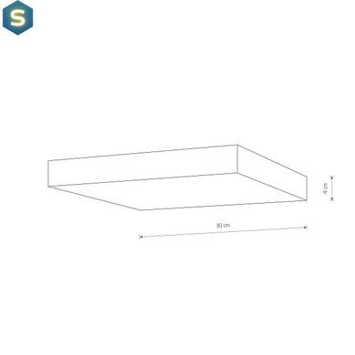 Стельовий світильник Nowodvorski 10436 Lid Square Led 1x50W 4000K 4500Lm IP20 Bl