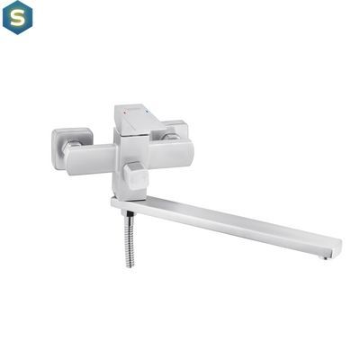 Змішувач для ванної Kroner KRP Edelstahl Kubus - ESG070 CV023011, Хром матовий