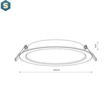 Точечный светильник Nowodvorski 10542 Mykonos LED 1x18W 3000K 1700Lm IP20 Wh