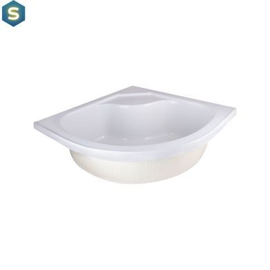 Душовий піддон Lidz Kapielka ST80x80x41 см з панеллю, Білий