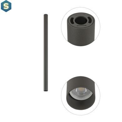 Точечный светильник Nowodvorski 10887 Fourty M GU10 1x10W IP20 Umbra Gray