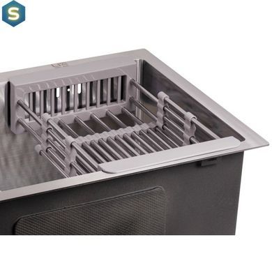 Кухонна мийка Lidz H6050 Brush 3.0/1.0 мм (LIDZH6050BRU3010), Нержавіюча сталь