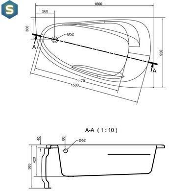 Панель для ванны Cersanit Joanna New 160x42