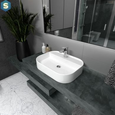 Умивальник Koller Pool Trend на стільницю 610x450 мм TR-0610M-WB, Білий