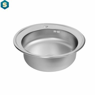 Кухонна мийка з нержавіючої сталі Platinum сатин 510 (0,6/170 мм), Satin