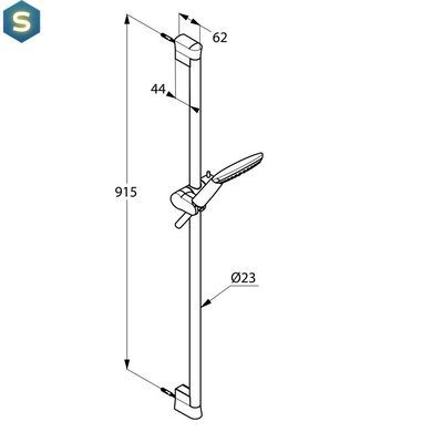 Душовий гарнітур Kludi Freshline 6784005-00, Хром