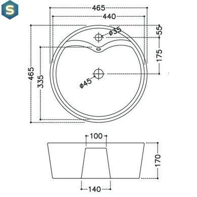 Умивальник Jaquar 47 см JDS-WHT-25935, Білий