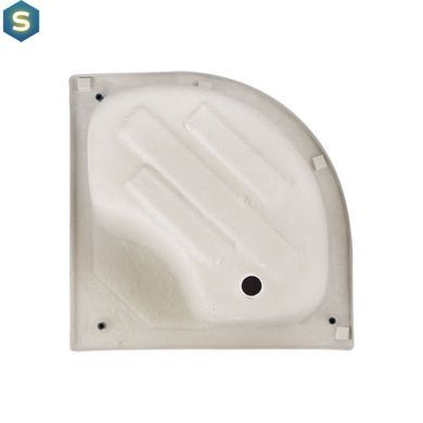 Душовий піддон Lidz Kapielka ST80x80x41 см з панеллю, Білий
