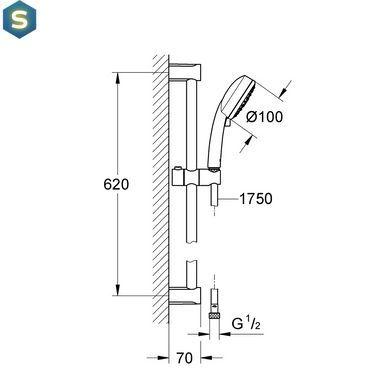 Душовий гарнітур Grohe Tempesta New 27787002