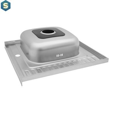 Кухонная мойка Kroner KRP Satin-6060L (0,6 мм) CV022823, Satin