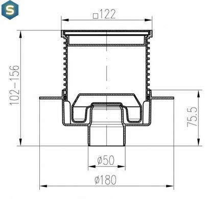 Трап MCH 420XL Neptun металлическая решетка